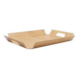 Bredemeijer Serving Tray Madera Design Rectangular Large In Natural Wood