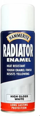 Hammerite Radiator Enamel Aero Gloss White 400ml