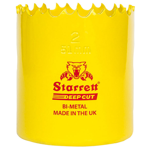 Starrett STRHS76DC DCH0300 Deep Cut Bi-Metal Holesaw 76mm