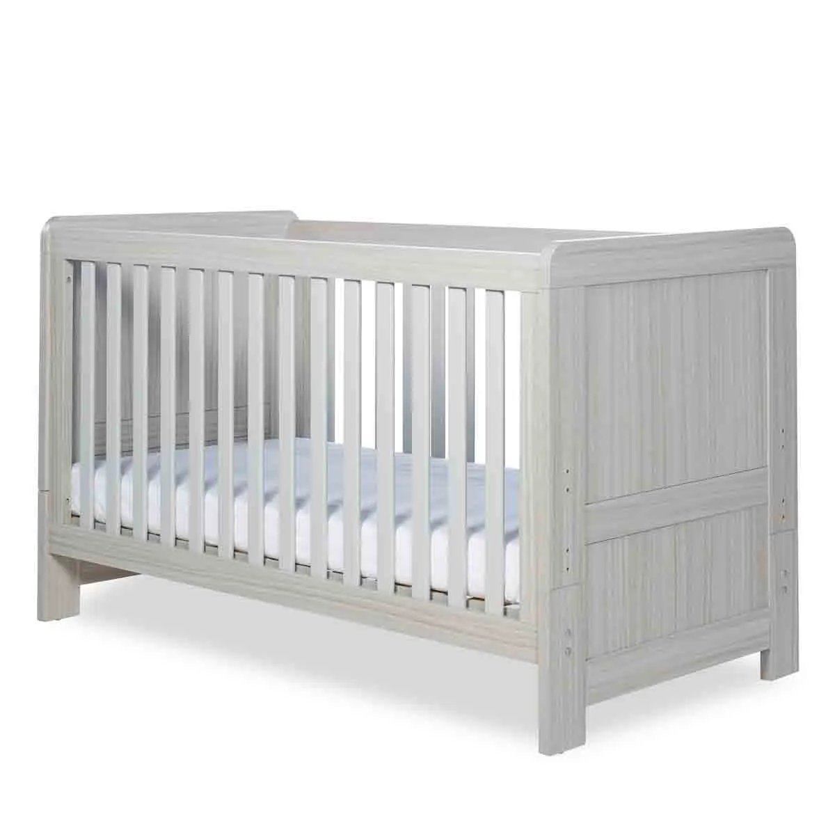 Ickle Bubba Pembrey Cot Bed - Ash Grey Grey Unisex
