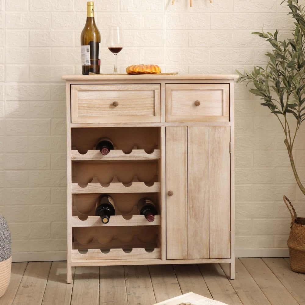 Mitcham 2 Drawer Wine Cabinet