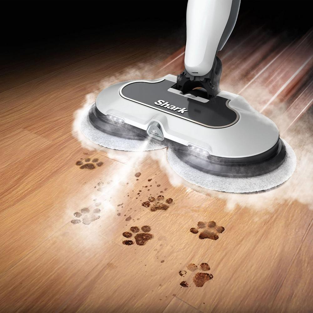  S8201UK Steam & Scrub Automatic Steam Mop with Steam Blaster - White
