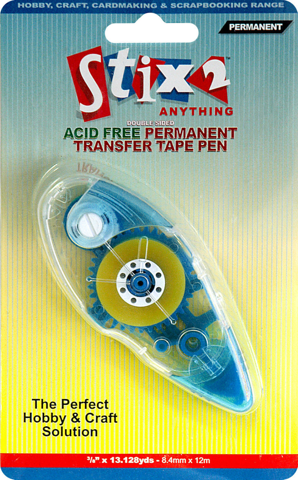 Permanent Adhesive Craft Glue Tape Gun Transfer Pen 12m Acid Free Stix 2 S56986