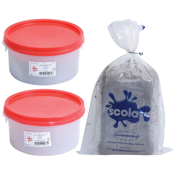 Scola ADC2.5KG/40 Air Drying Clay 2.5kg Terracotta