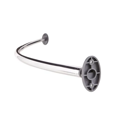  Nira Metal Chrome Effect Extendable Curved Shower Curtain Rod (L)110Cm