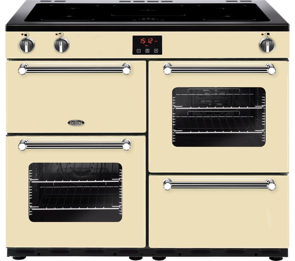  Kensington 100ei Crm 100 Cm Electric Induction Range Cooker - Cream & Chrome, Cream
