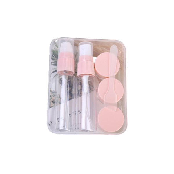Mingxier - Travel Container - 6pcs - Pink - 1 Set