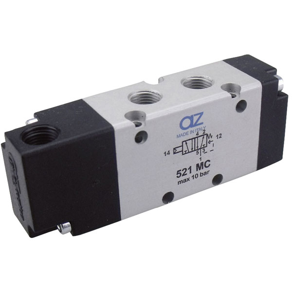 AZ Pneumatik Az521 Mc Pneumatically Piloted Valve 5/2-way G1/8 Sp...