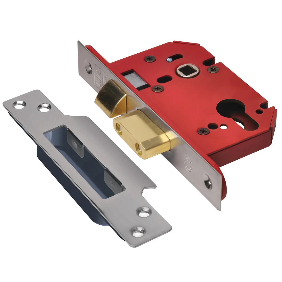 Union UNNJL22ESS25 StrongBOLT 22EU EUS-SS-2.5 Euro Sashlock Stainless Steel 68mm 2.5in