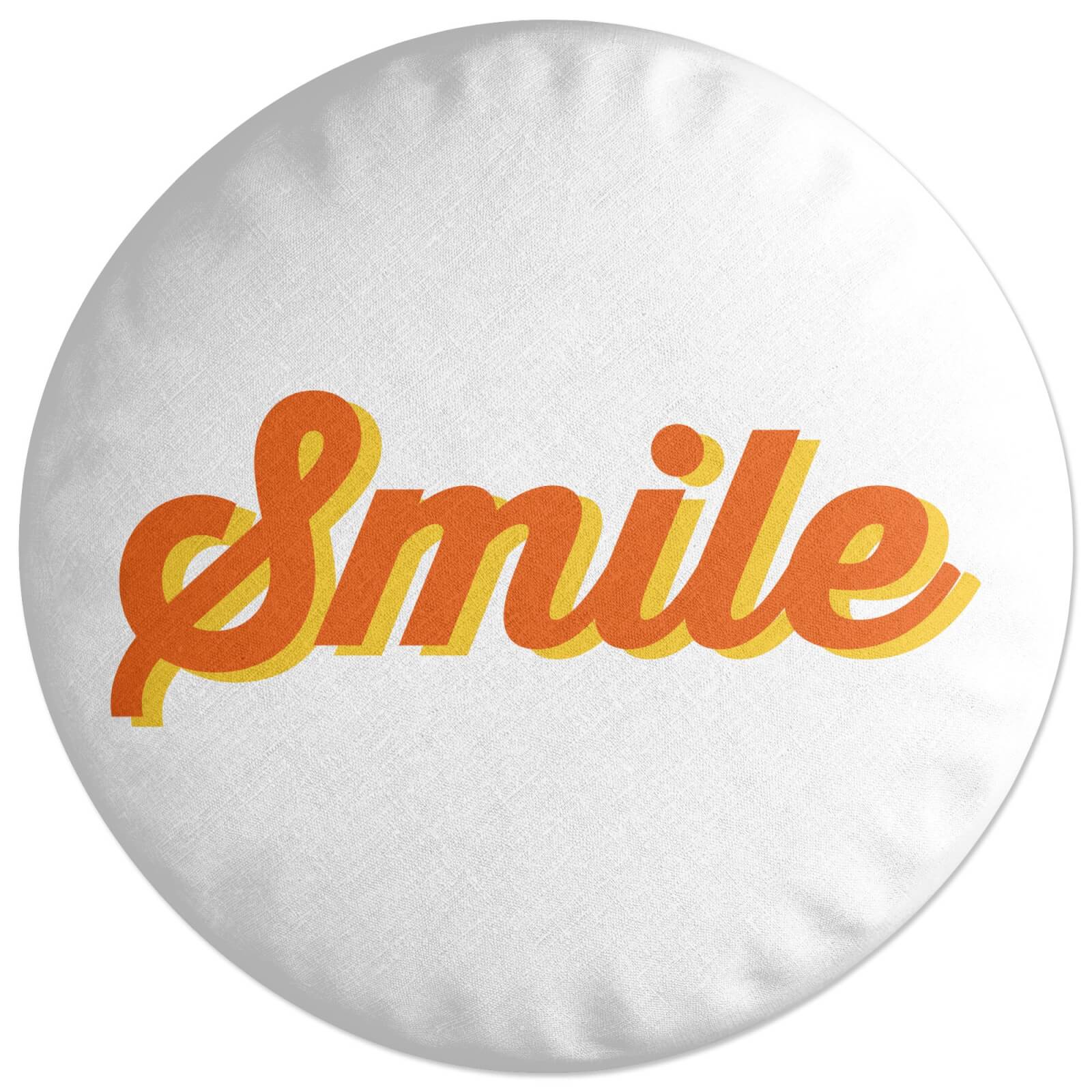 Circle Cushions Decorsome Smile Round Cushion