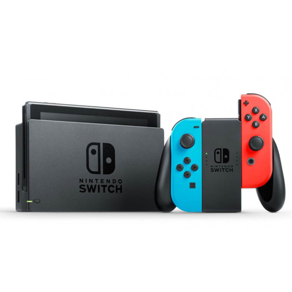 Nintendo Co., Ltd. Nintendo Switch Console 2nd Generation, Neon Blue and Red