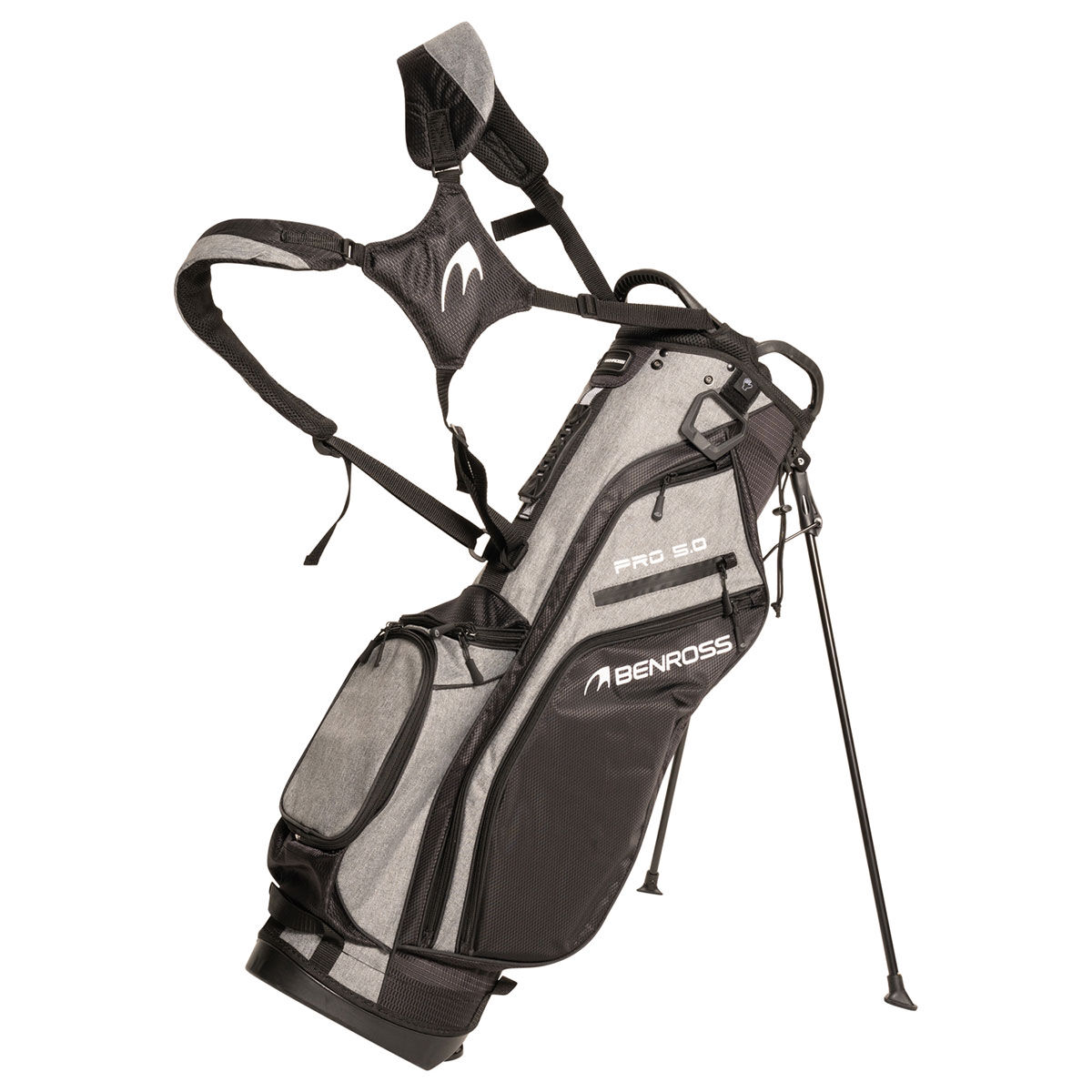 Benross Pro 5.0 Golf Stand Bag, Black/heather | American Golf