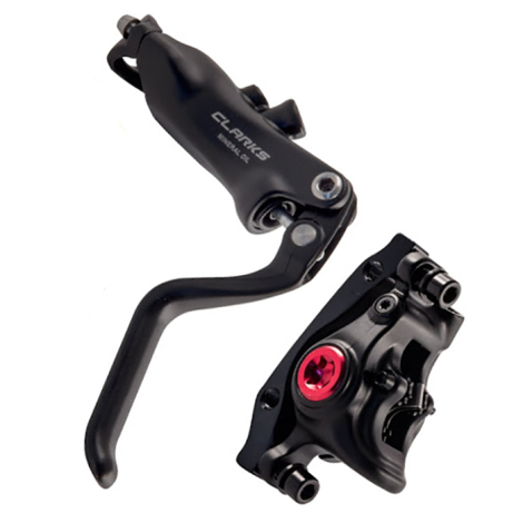 Clarks M3 Hydraulic Front & Rear Disc Brake SET 160mm - Black / Pair / 160mm