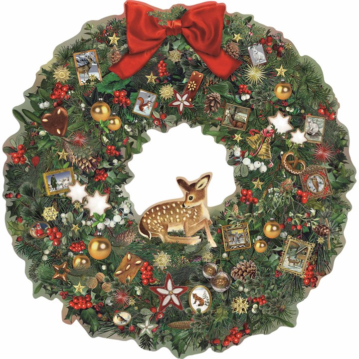 Festive Wildlife Wreath Advent Calendar