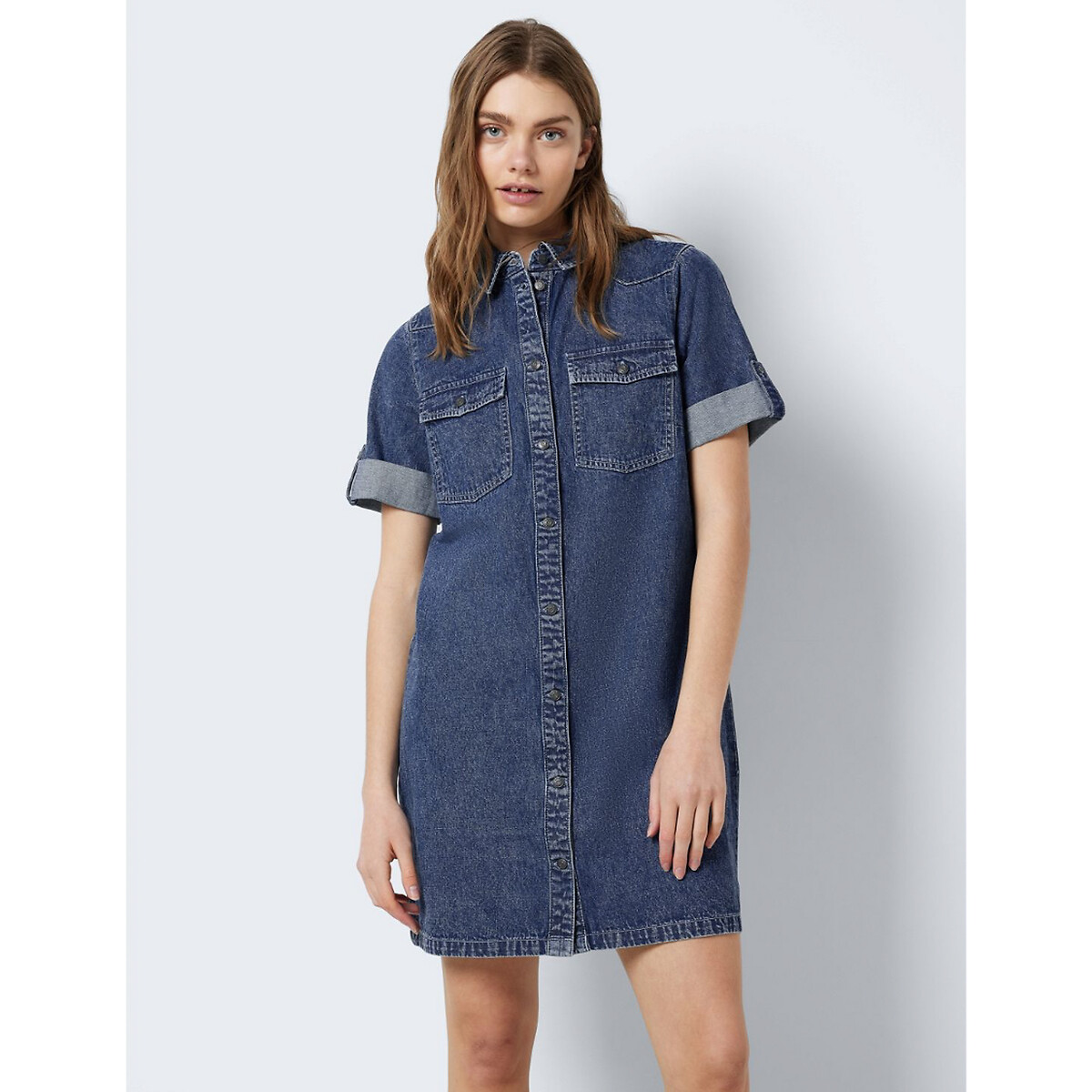NOISY MAY Denim Mini Shirt Dress