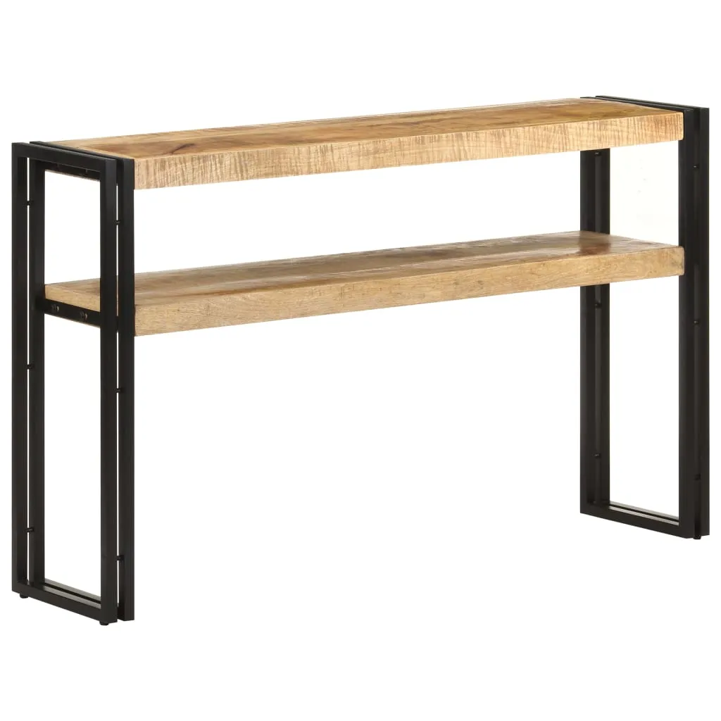 VidaXL Console Table 120x30x75 cm Rough Mango Wood