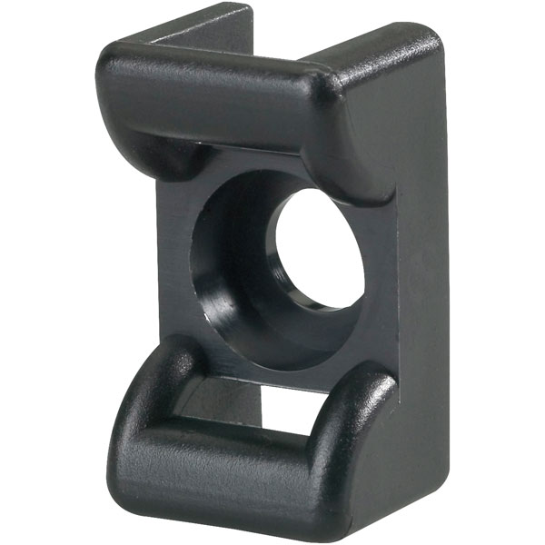 HELLERMANNTYTON Self Adhesive Black Cable Tie Mount 14.5 mm x 25mm, 8mm Max. Cable Tie Width