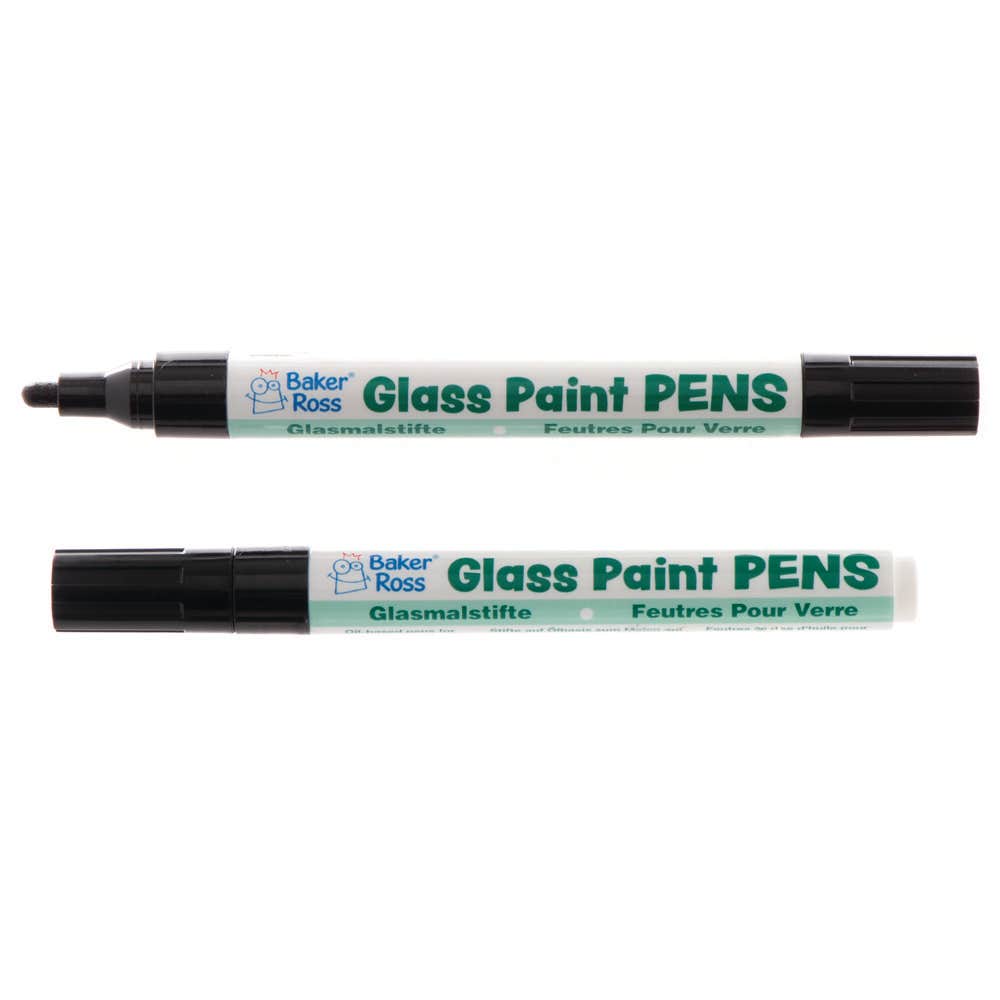 Baker Ross Glass Painting Outline Paint Pens (Pack of 2)