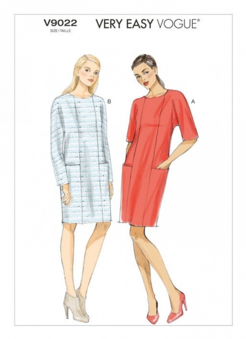 Vogue Patterns Vogue Very Easy Women's Dress Sewing Pattern, 9022
