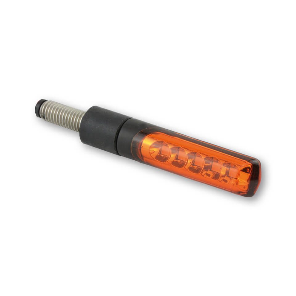 KOSO LED sequence indicators ELECTRO, black, yellow glass, black