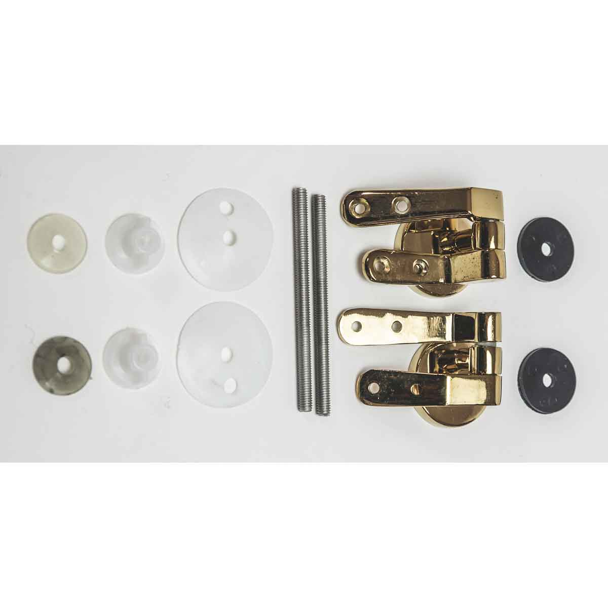 Fluidmaster Toilet Seat Hinges Gold Effect