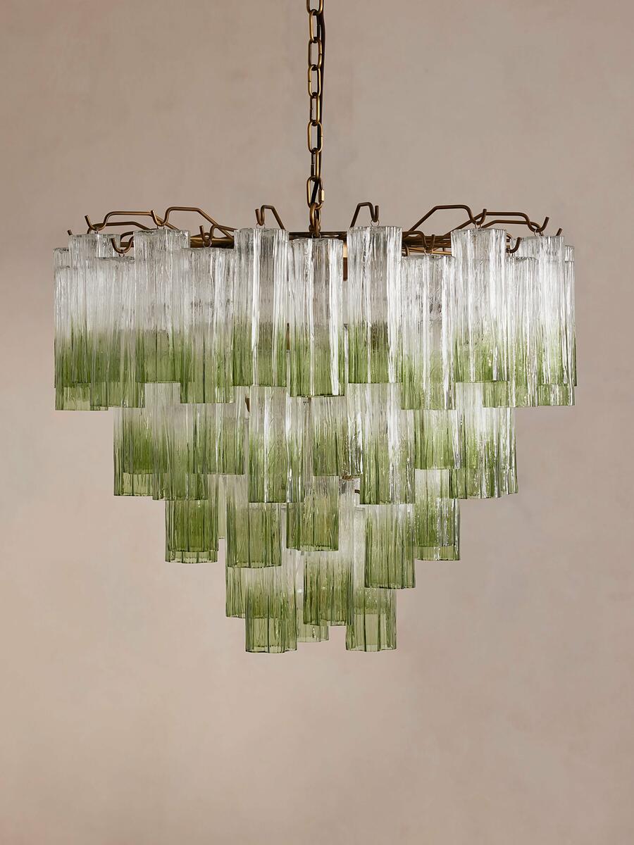 Soho Home Chiara Chandelier, Green
