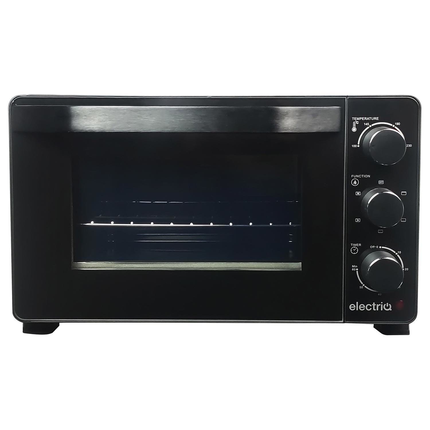 ElectrIQ 23L Mini Oven with Air Fryer - Black