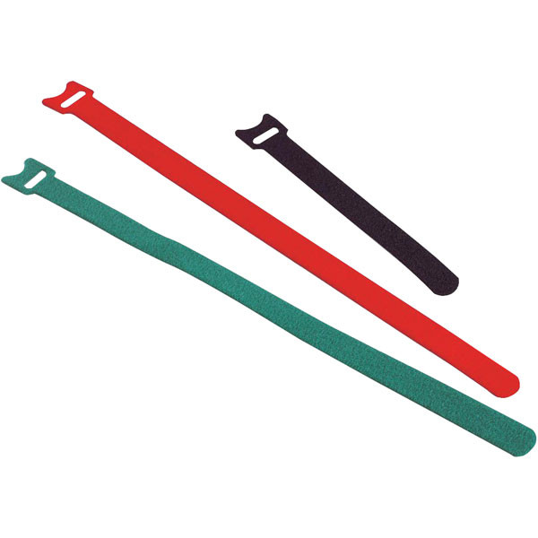 Fastech 26040-00 Hook and Loop Cable Ties 250mm x 13mm Red