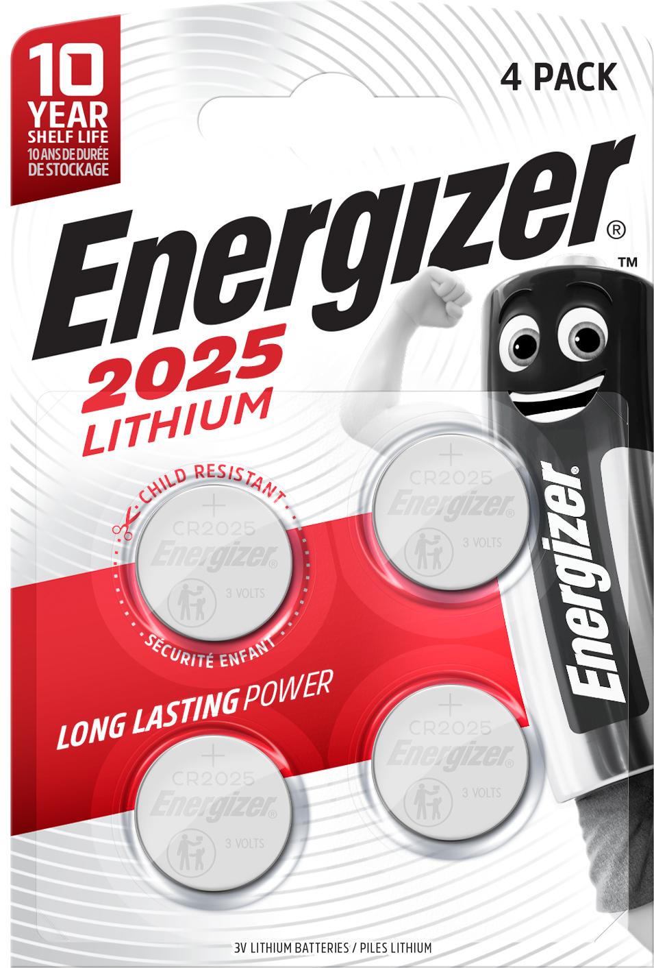 ENERGIZER Piles 3V CR2025 ENERGIZER