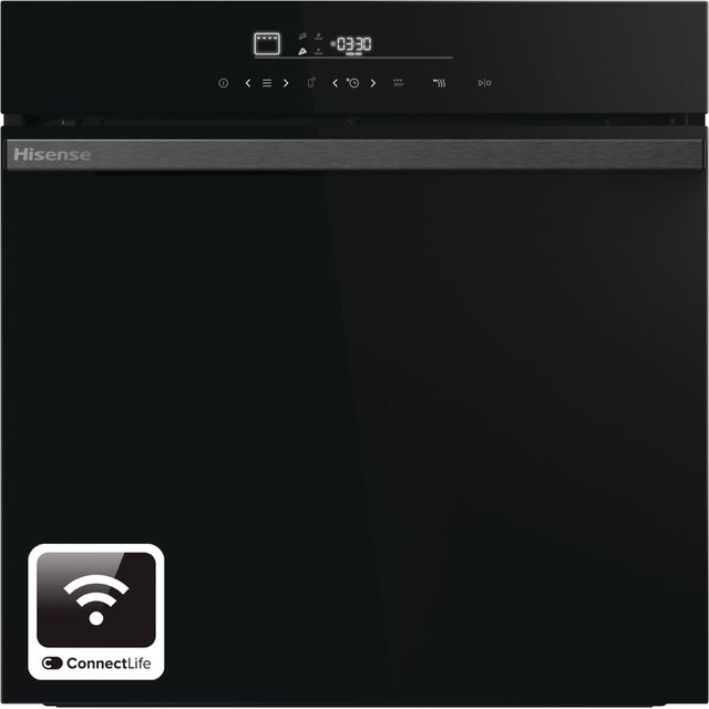  Hi6 BlackLine HO66FAPizzaChef Wifi Connected Built In Electric Single Oven and Pyrolytic Cleaning - Black - A+ Rated