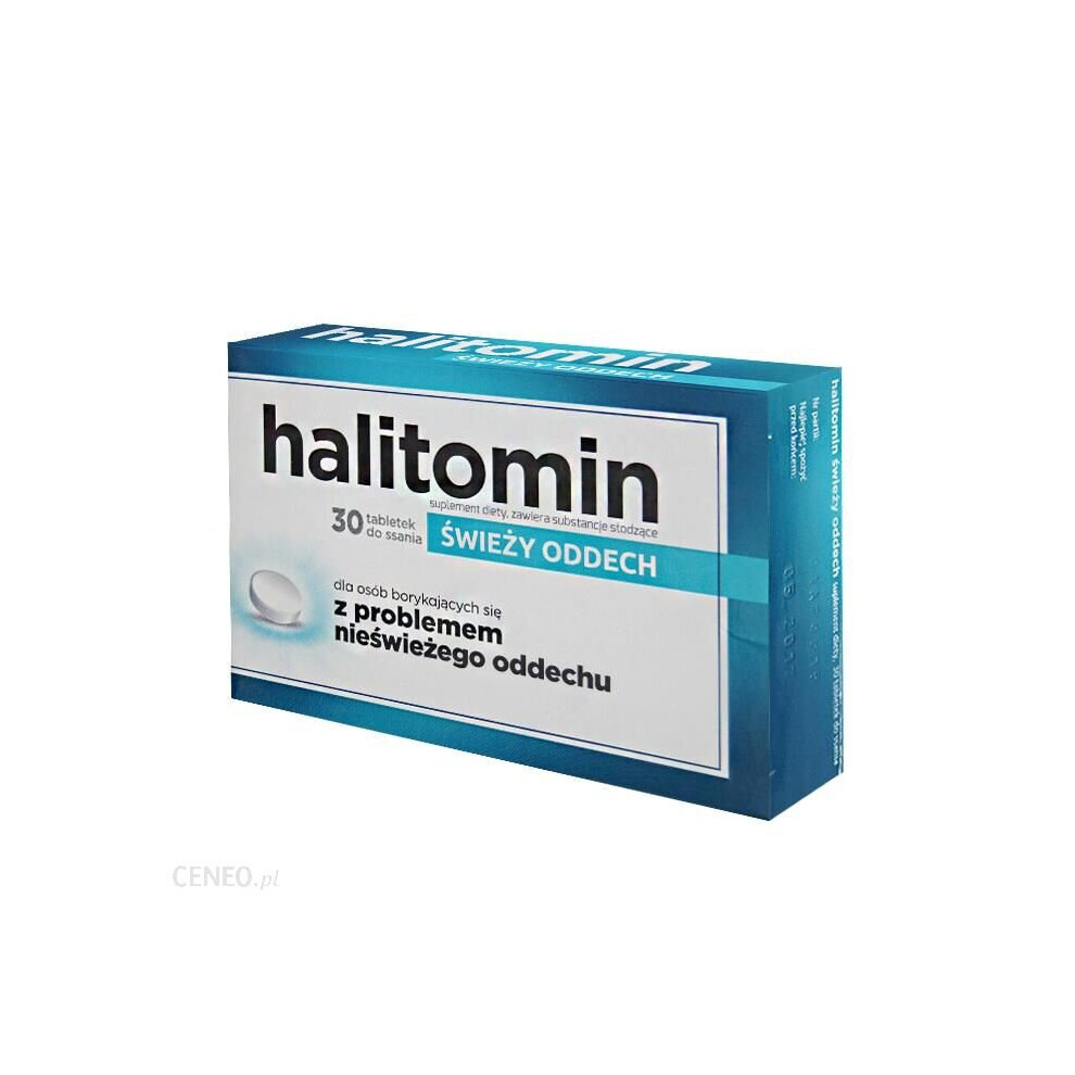 POLSKIE SUPLEMENTY HALITOMIN swiezy oddech Halitosis Fresh breath Bad Breath 30 tab