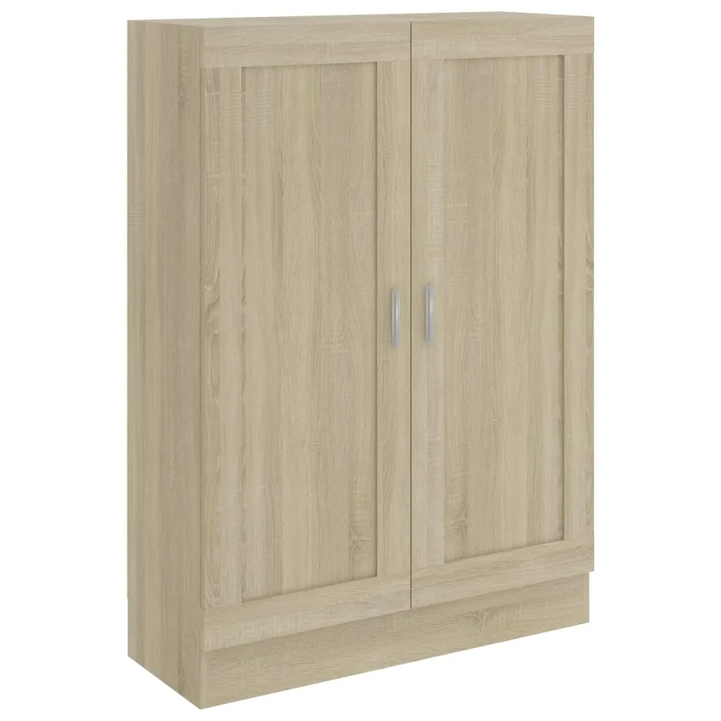 VidaXL Book Cabinet Sonoma Oak 82.5x30.5x115 cm Chipboard