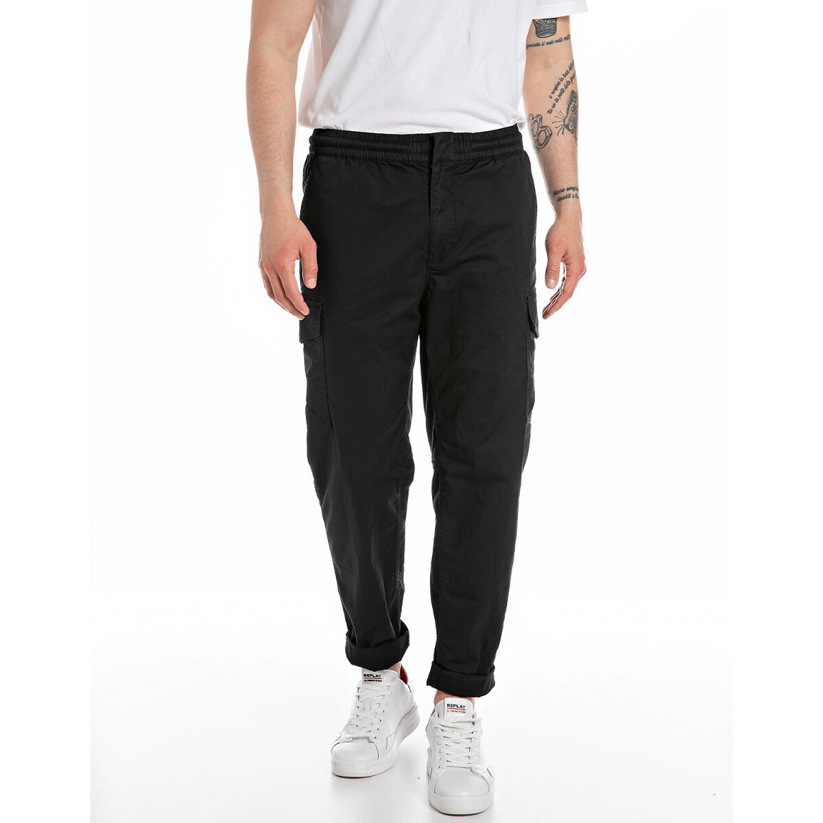 Replay Cotton Cargo Trousers