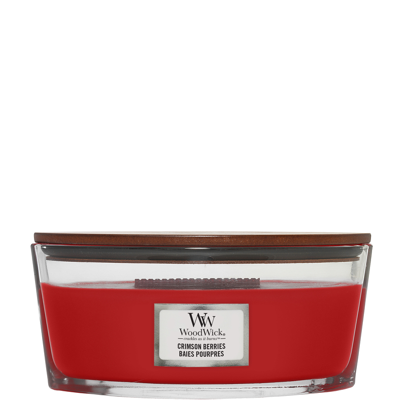 Woodwick Ellipse Candles Crimson Berries 453.6g / 16 oz.