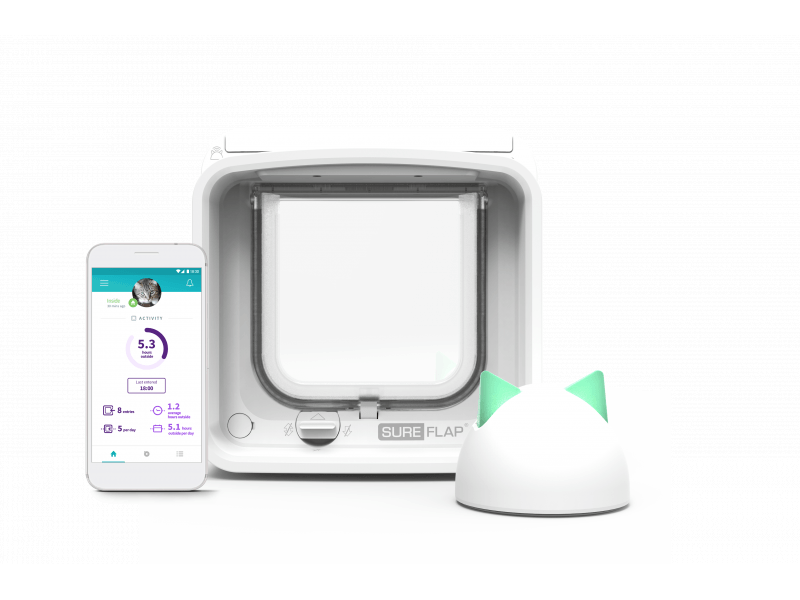 Sure Pet Care SureFlap Microchip Cat Flap Connect Cat Flap & Hub Bundle