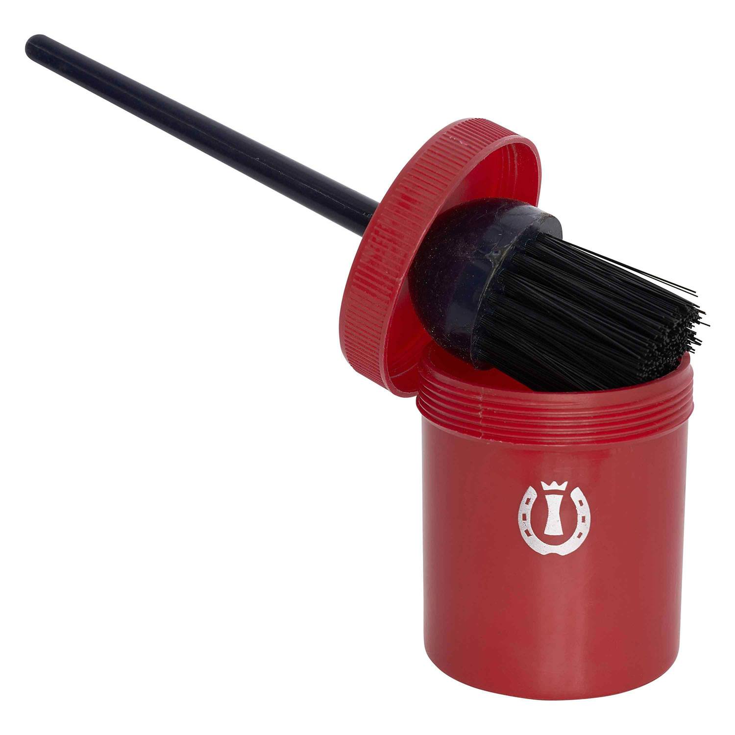 Imperial Riding IRHHoof Oil Brush with Container Tango Red - One Size
