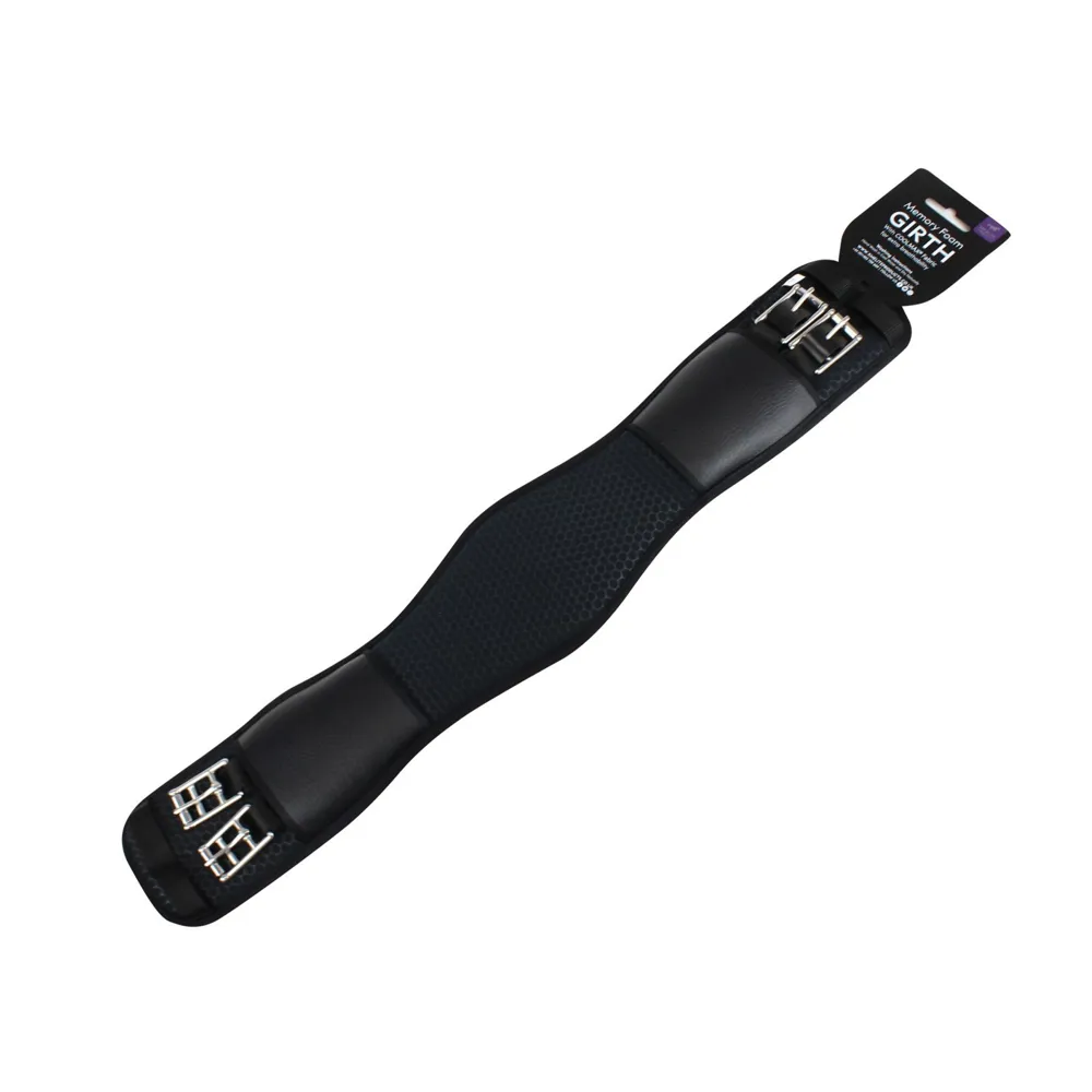 KM Elite Girths | KM Elite Memory Foam Dressage Girth Colour Black Size 24"