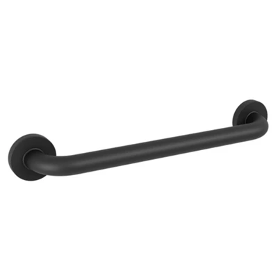 Evekare Comfort Grip Black Curved Grab Rail (L)450mm