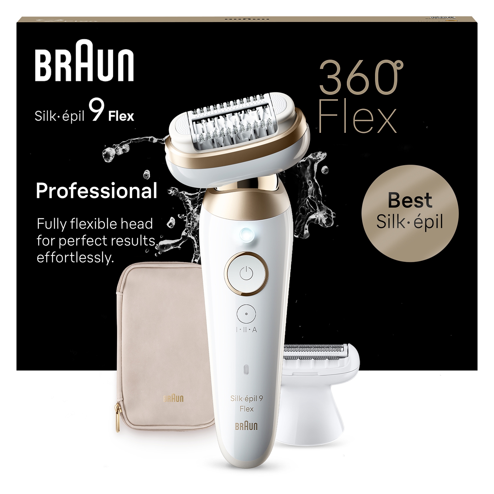 Braun Silk-épil Epilators Series 9 Flex Epilator 9-041 3D White/Gold
