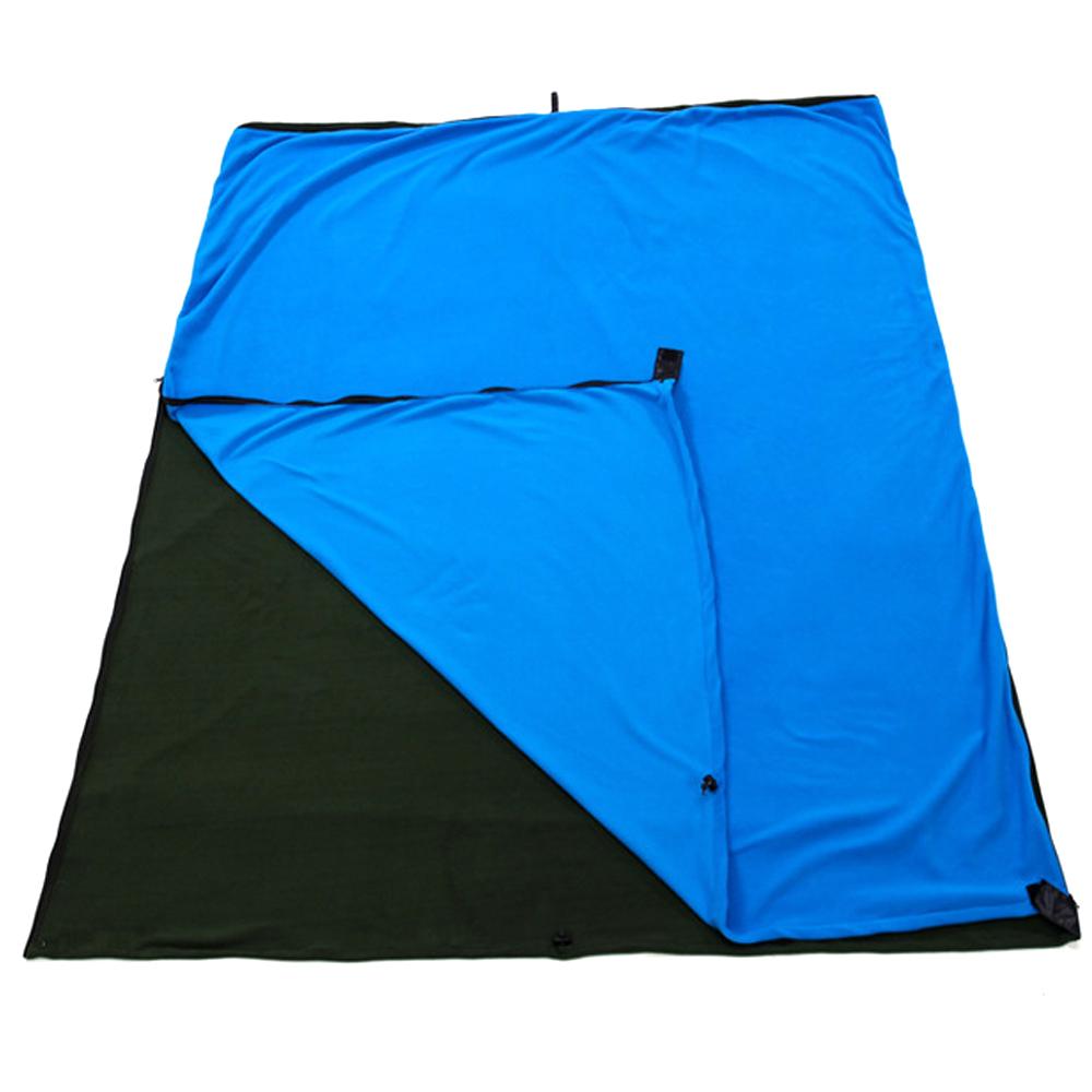 TOMTOP JMS Outdoor Sleeping Bags Portable Emergency Sleeping Bag Light-weight Fleece Sleeping Bag for Camping royal blue