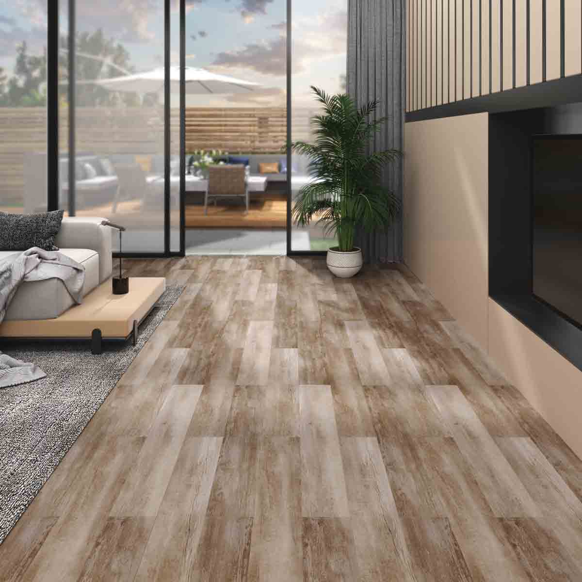 VidaXL PVC Flooring Planks 5.26 m² 2 mm Wood Wash