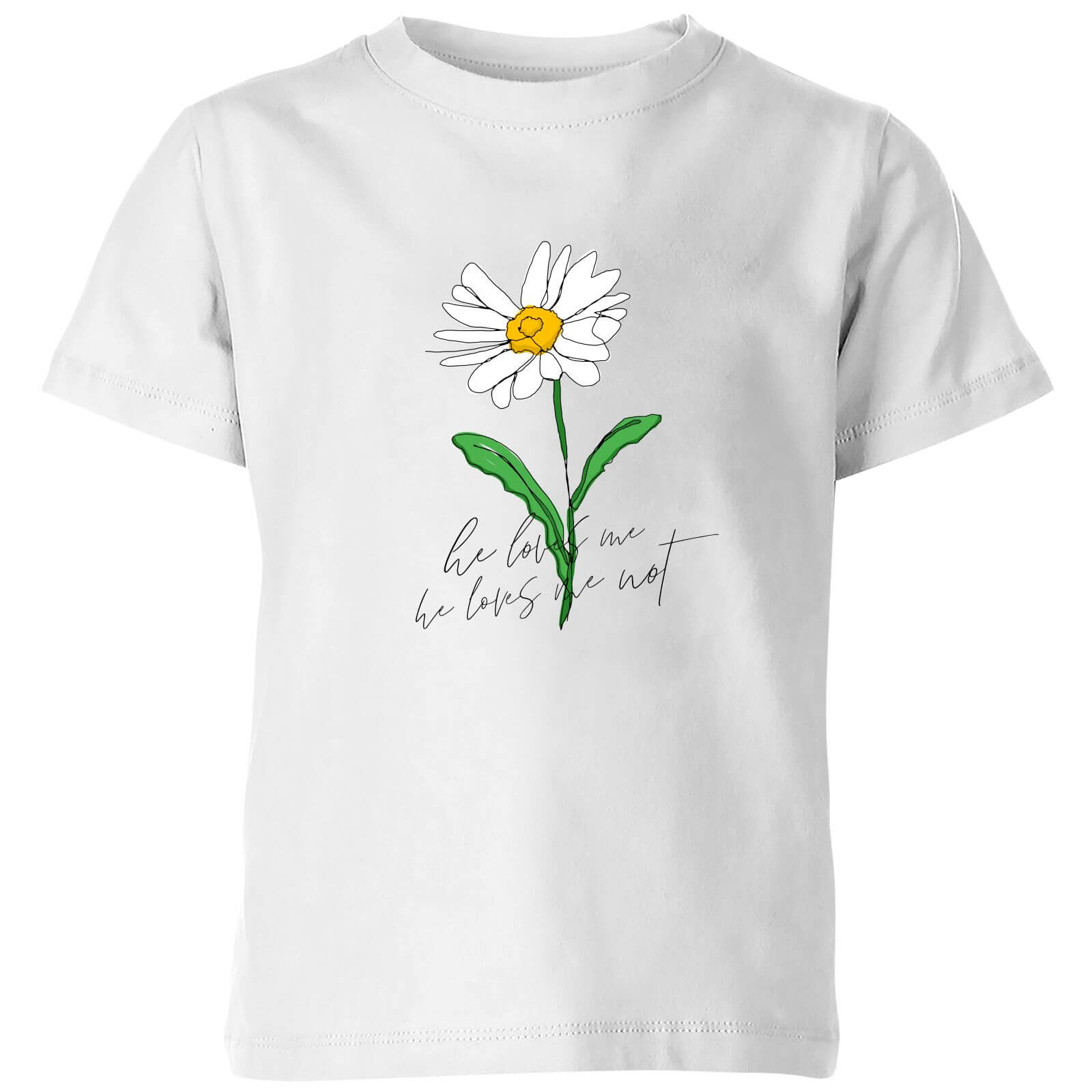 My Little Rascal My Little Rascal He Loves Me, He Loves Me Not Kids' T-Shirt - White - 3-4 Years - White | kids