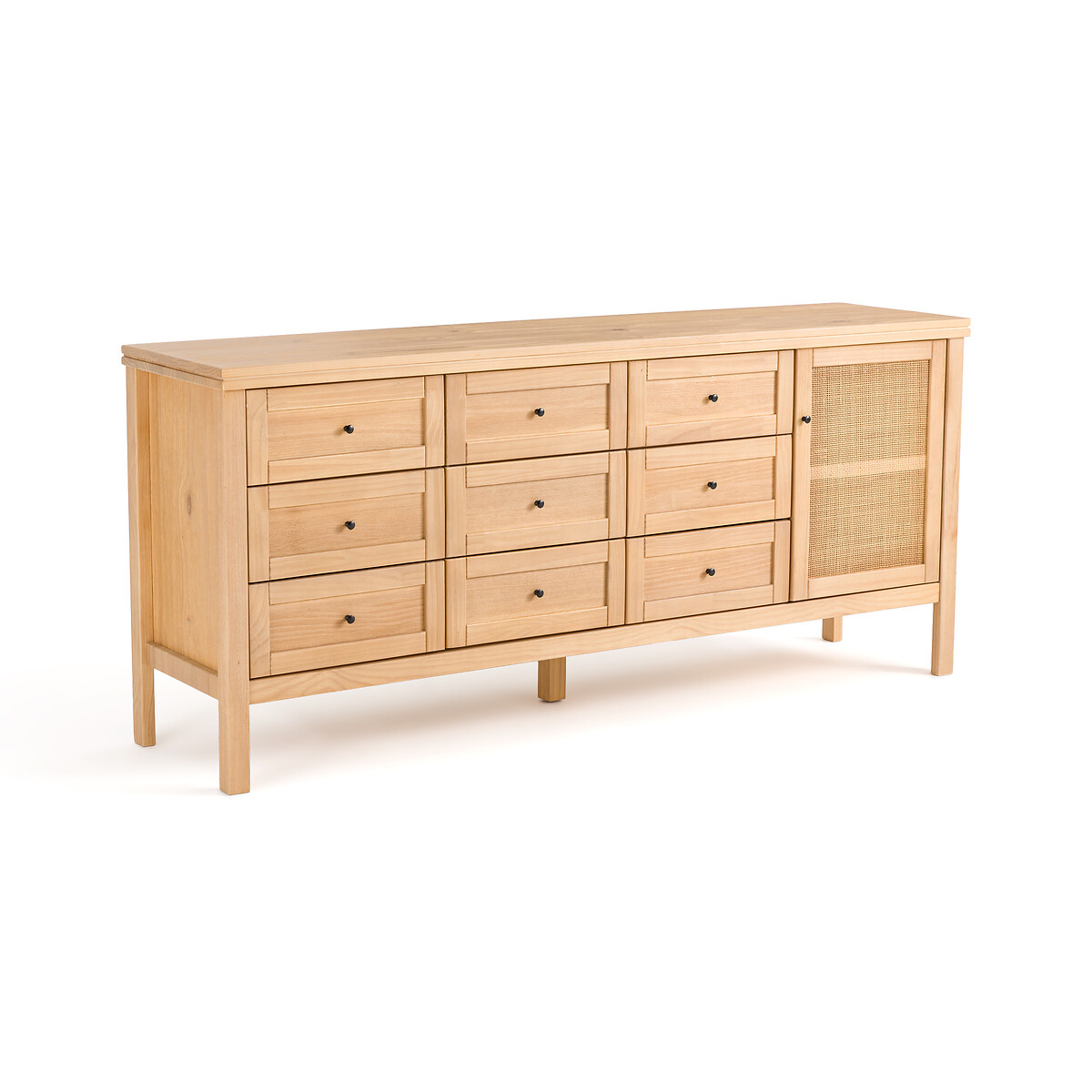 Gabin Solid Pine & Cane Apothecary Unit by La Redoute