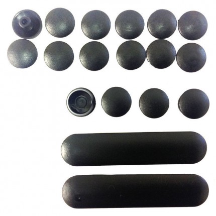 GIVI Z128 Wingrack/MM/M3 Cover Caps Set, black, black, Size One Size