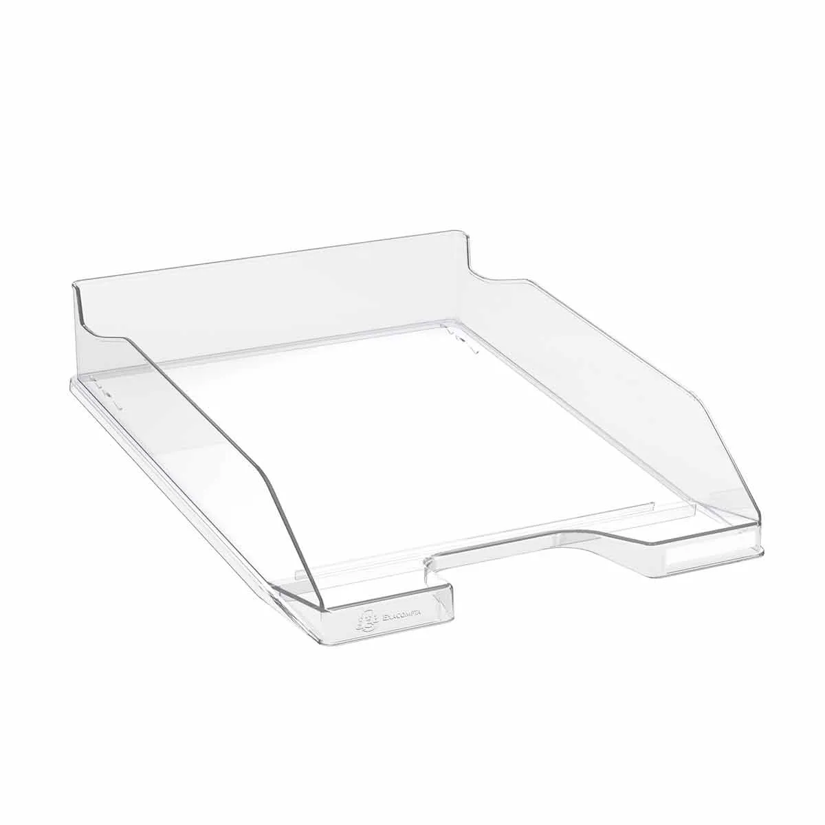 Exacompta Exacompta Office Letter Tray Midi Combo Pack of 6 Gloss, Clear | Desk Accessories > Desk Organisers & Storage > Letter Trays