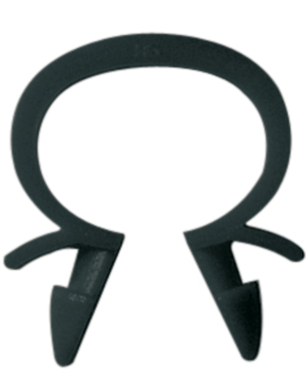 BIHR Omega Cable Clip Ø15mm 10 pieces