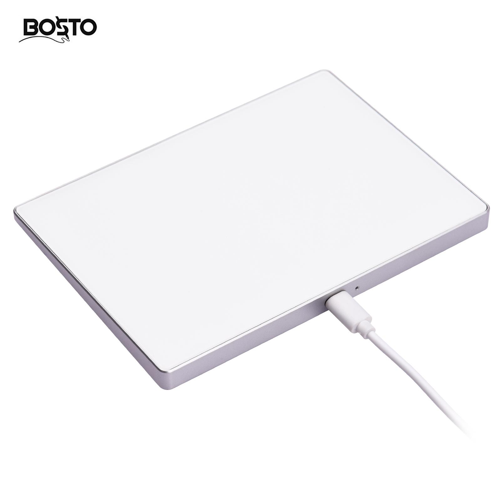Bosto Wired Usb Touchpad Trackpad For Desktop Computer Laptop Pc User Compatible With Ios System White