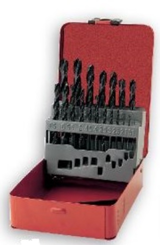 PTS OUTILLAGE Metric HSS Twist Drill Set 19 pieces 1 to 10mm
