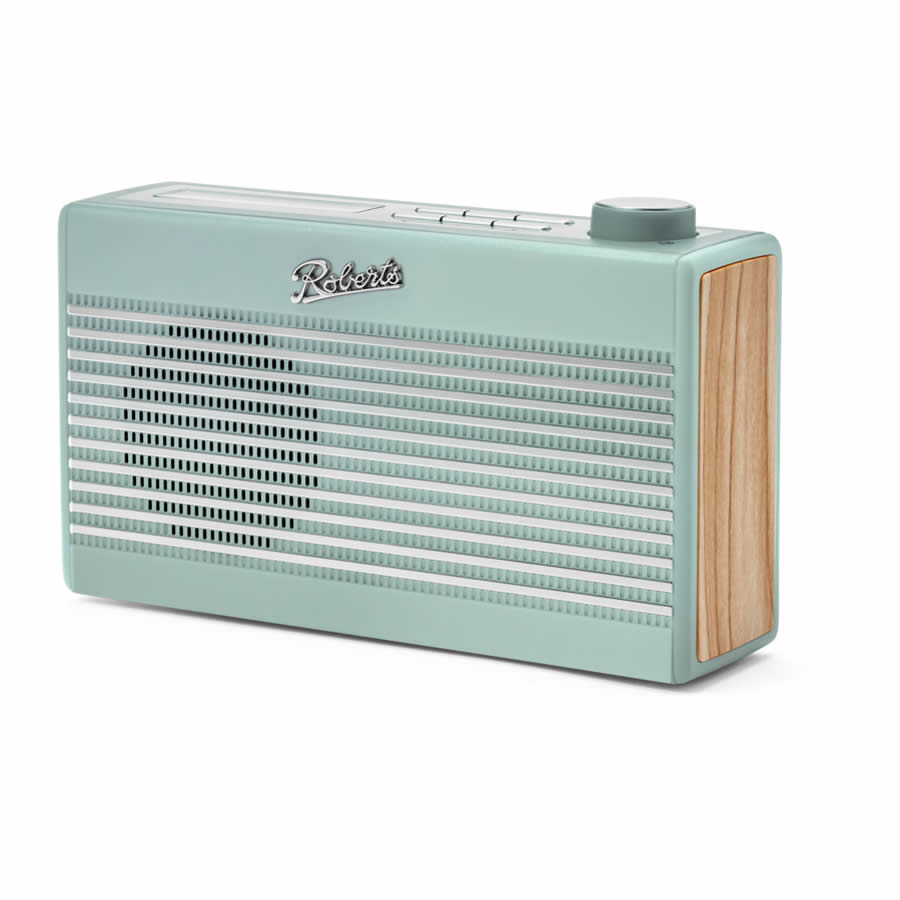 Roberts Rambler Mini Portable DABﱓ Retro Bluetooth Radio - Duck Egg, Green