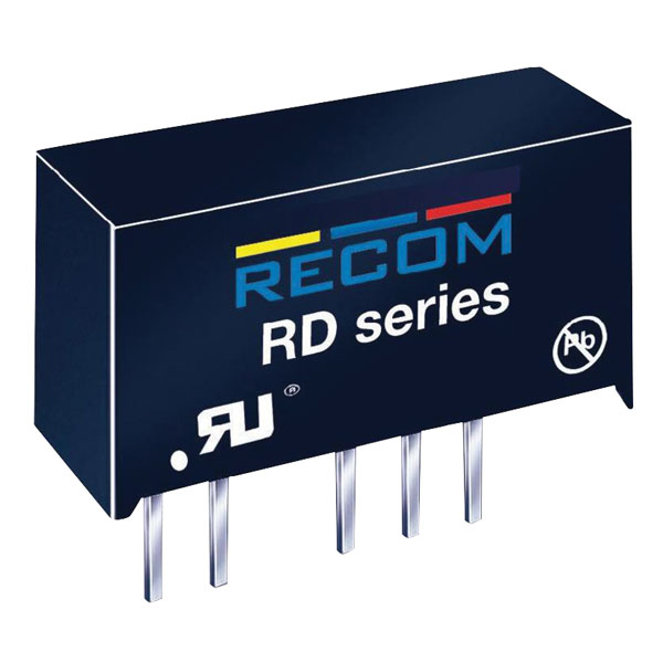 Recom 10000225 RD-1212D DC/DC Converter 12V In 12V/12V Out